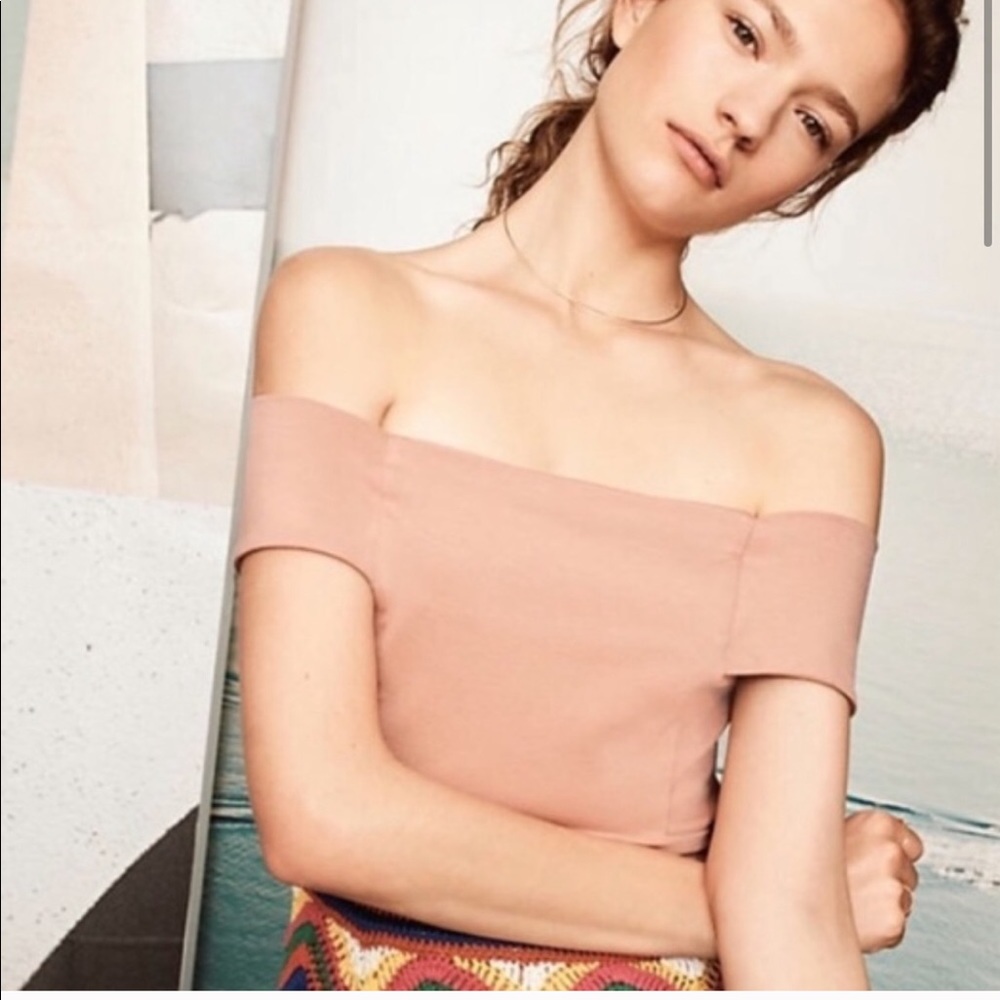 Anthropologie deletta off the shoulder top